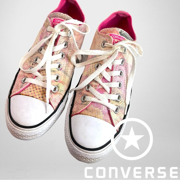 Converse Chuck Taylor Low Top Floral Multicolor Sneakers Women’s Size 8 - Picture 9 of 10